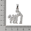 Mother's Day 304 Stainless Steel Pendants STAS-U002-01P-3