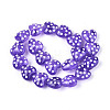 Transparent Glass Enamel Beads Strands GLAA-N061-10B-2