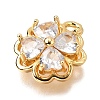 Brass Micro Pave Cubic Zirconia Pendants LS-KK-D385-01G-01-2