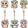 Owl DIY Diamond Painting Keychain Kit PW-WG81970-01-1