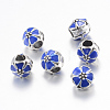 Alloy Enamel European Beads MPDL-T001-02J-1