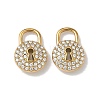 304 Stainless Steel Micro Pave Clear Cubic Zirconia Pendants STAS-K295-48C-G-1