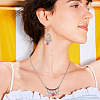 100Pcs Mixed Styles Glass Pendants PALLOY-TADJ00006-6