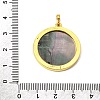 Rack Plating Carved Natural Black Lip Shell Pendants SH-CBA69D1-03G-01-3