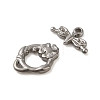 Non-Tarnish 304 Stainless Steel Toggle Clasps STAS-Q324-12P-2