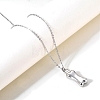 Non-Tarnish Stainless Steel Pendant Necklaces PW-WGCB277-01-3