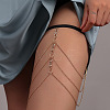 Alloy Rhinestone Sexy Multilayer Tassel Leg Chain WG728BB-12-1