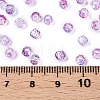 Baking Paint Electroplate Transparent Glass Seed Beads SEED-N006-07J-4