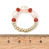 Natural Malaysia Jade Finger Rings RJEW-JR01116-5