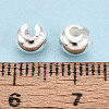 925 Sterling Silver Crimp Beads Covers STER-T008-37S-01-4