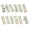12Pcs Flower Printed Polyester Necklace Anti-Winding Display Cards CDIS-OC0001-14A-1