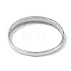 Non-Tarnish 304 Stainless Steel Grooved Hinged Bangles for Women BJEW-U002-10P-3