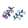 Glass & Glass Seed Beads & Gemstone Big Pendants PALLOY-MZ01335-2