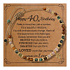 Birthday Brass Cross Charm Bracelets KZ7256-3-1