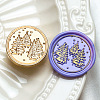 Wax Seal Brass Stamp Heads AJEW-I067-A12-1