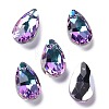 Faceted Teardrop Glass Pendants GLAA-O008-A22-1