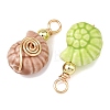 Handmade Porcelain Pendants PALLOY-JF05988-02-2