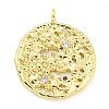 Brass Micro Pave Clear Cubic Zirconia Pendants FIND-Z044-06A-1