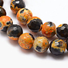 Natural Fire Crackle Agate Bead Strands G-K166-06F-8mm-10-2