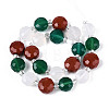 Natural Red Agate & Green Agate & Red Jasper Beads Strands G-T144-19A-01-2