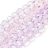 Transparent Painted Glass Beads Strands DGLA-A034-T6mm-A05-2