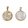 Brass Micro Pave Cubic Zirconia Pendants KK-N233-358-2