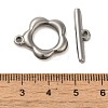 Non-Tarnish 304 Stainless Steel Toggle Clasps X-STAS-Q324-16P-3