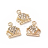 Alloy Crystal Rhinestone Charms FIND-C019-25KCG-4