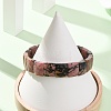Natural Hypersthene Beaded Stretch Bracelets for Unisex G-K303-02C-2