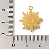 304 Stainless Steel Pendants STAS-Z092-01G-02-3