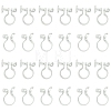 20Pcs 2 Styles Plastic Clip-on Earring Converters Findings KY-FS0001-27-1