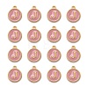 Golden Plated Alloy Enamel Charms ENAM-S118-07J-2