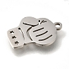 201 Stainless Steel Pendants STAS-R136-06P-2