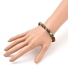 Round Natural Wood Beads Stretch Bracelets BJEW-JB05554-02-3