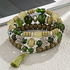 Boho Style Wood Beaded Stretch Bracelet Sets for Women WGE3C3B-40-1