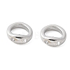 Brass Ring Charm Connectors X-KK-U056-55P-1