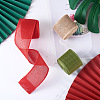 Yilisi 3 Rolls 3 Colors Polyester Imitation Linen Wrapping Ribbon OCOR-YS0001-02A-5
