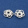 925 Sterling Silver Bead Caps STER-C007-04F-S-2