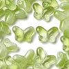 50Pcs Transparent Spray Painted Glass Beads GLAA-YW0004-97F-1