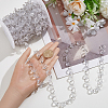1 Roll Acrylic Octagonal Beads Chain Garland AJEW-SP0006-11-3
