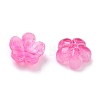 Dyed & Heated Glass Bead Caps LS-GLAA-C042-01G-2