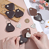 6Pcs 6 Styles PU Leather Keychains KEYC-ME0001-18-3