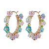 Transparent Acrylic Hoop Earrings EJEW-JE06954-4