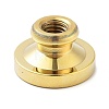 Golden Tone Wax Seal Brass Stamp Heads STAM-P002-01G-07-2