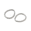 304 Stainless Steel Twisted Teardrop Linking Rings STAS-L300-007P-2