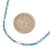 2MM Faceted Round Natural Apatite Beaded Necklaces NJEW-JN05918-02-3