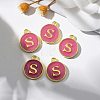 Golden Plated Alloy Enamel Charms X-ENAM-S118-08S-5