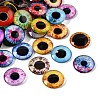 Printed Transparent Glass Cabochons GL-CBAA22A-08-1