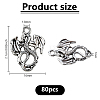 80Pcs Tibetan Style Alloy Pendants TIBE-DC0001-22-2