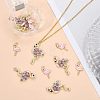 28Pcs 2 Style Alloy Rhinestone Pendants FIND-CA0006-42-4